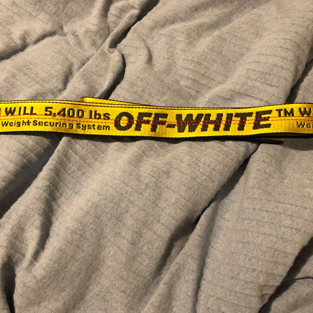 Off-White Yellow Industrial Belt